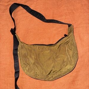 Olive Green Baggu Nylon Crescent Bag